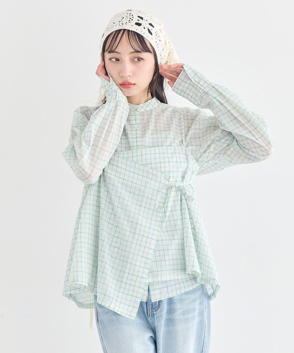 earth music&ecology マルチクロシェスカーフ 