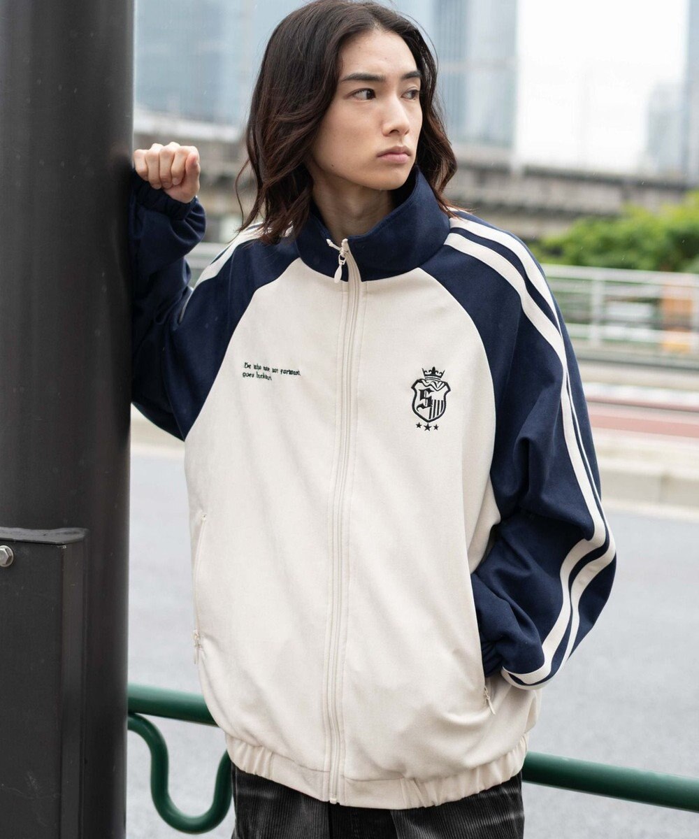 WEGO 【ユニセックス着用ITEM】フェイクスウェードトラックジャケット 