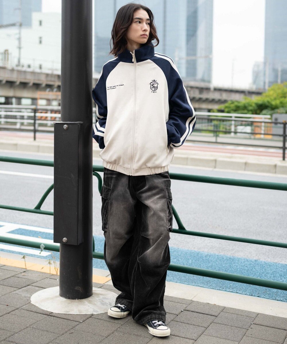 WEGO 【ユニセックス着用ITEM】フェイクスウェードトラックジャケット 