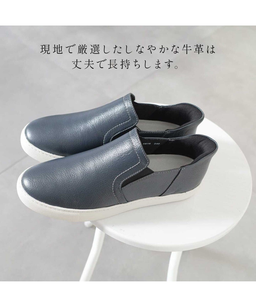 Pointer 本革スライドオンスリッポン 