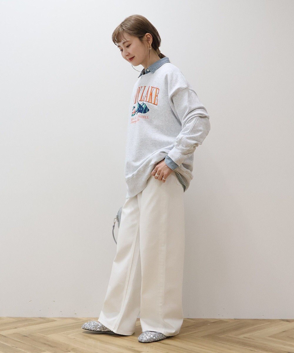 AMERICAN HOLIC 刺繍裏毛プルオーバー 