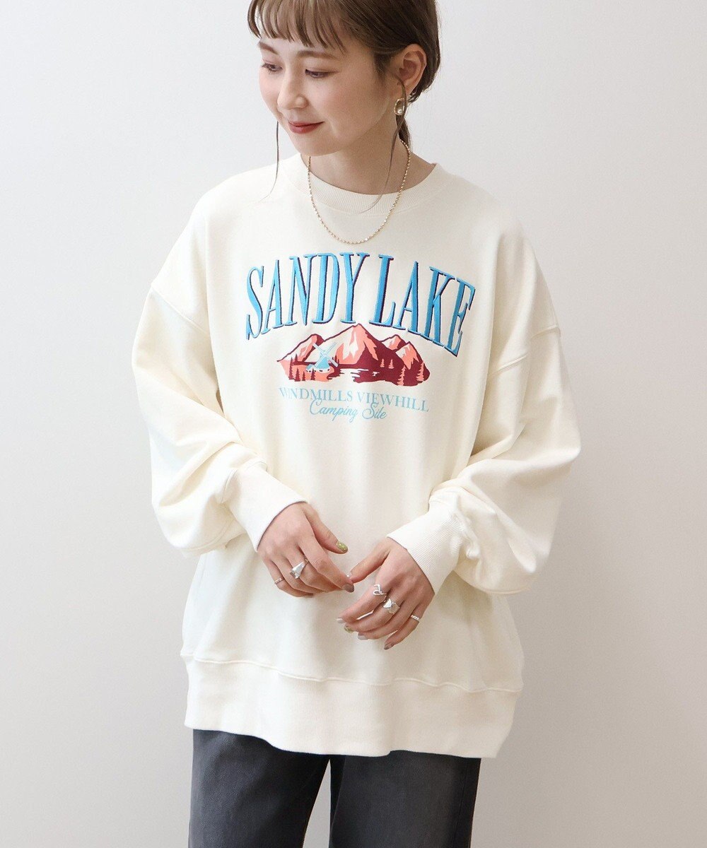 AMERICAN HOLIC 刺繍裏毛プルオーバー 