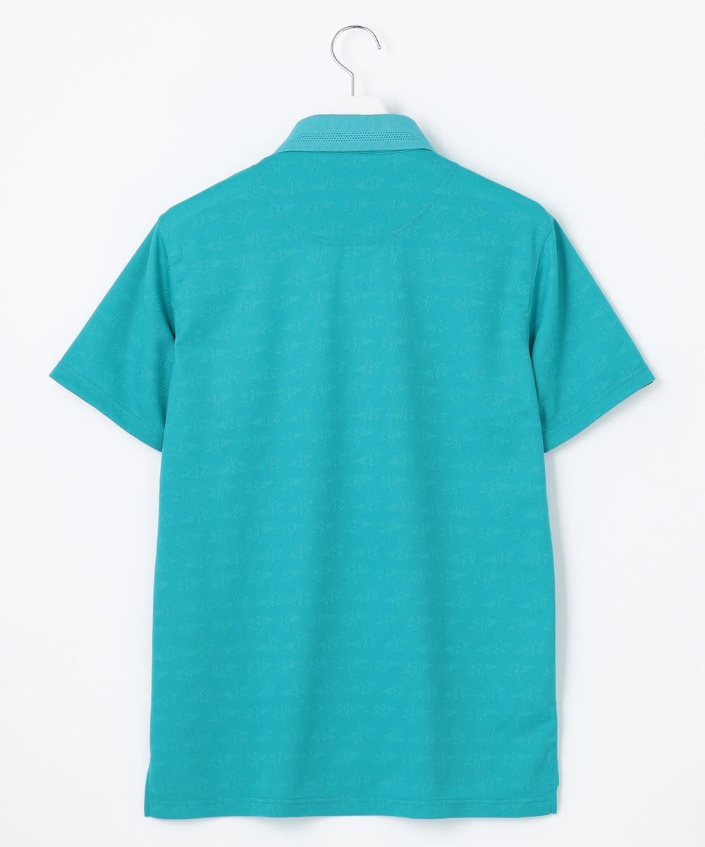 23区GOLF 【MEN】【吸水速乾・UVケア】ロゴジャガード 半袖ポロシャツ 