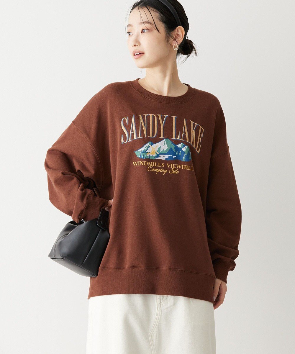 AMERICAN HOLIC 刺繍裏毛プルオーバー 