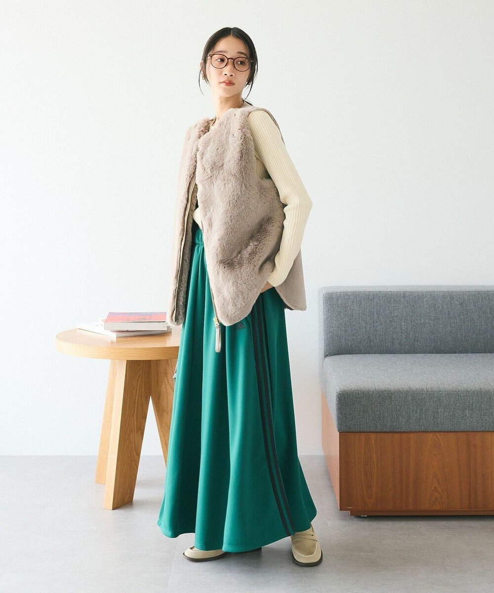 CRAFT STANDARD BOUTIQUE エコファー×ムートンチュニックベスト 