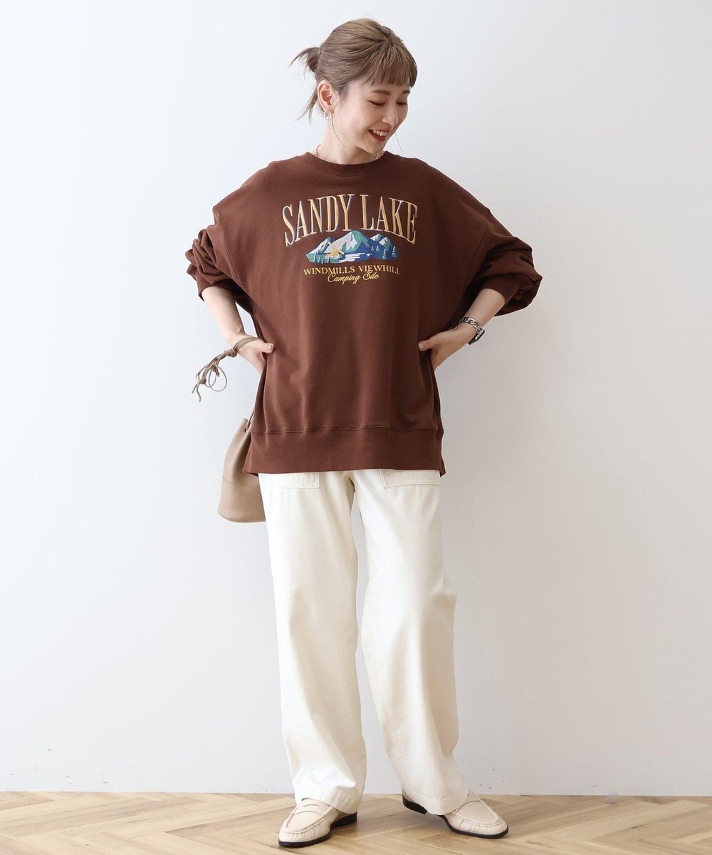 AMERICAN HOLIC 刺繍裏毛プルオーバー 