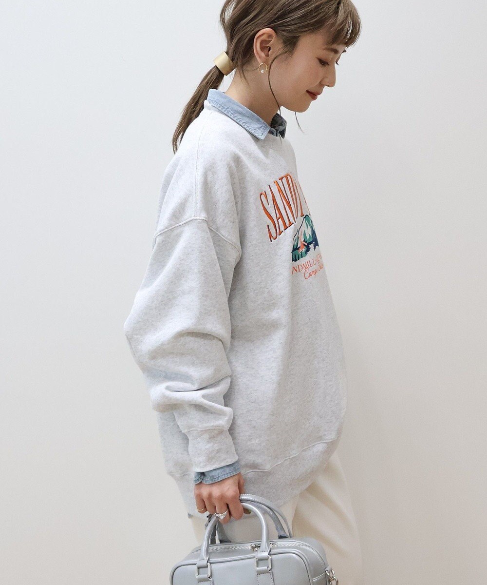 AMERICAN HOLIC 刺繍裏毛プルオーバー 