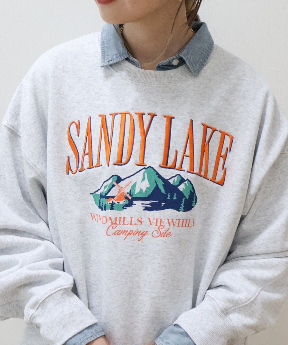 AMERICAN HOLIC 刺繍裏毛プルオーバー 