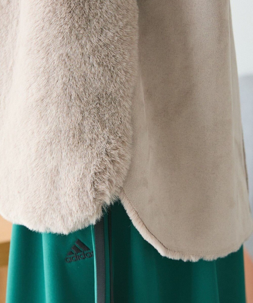 CRAFT STANDARD BOUTIQUE エコファー×ムートンチュニックベスト 