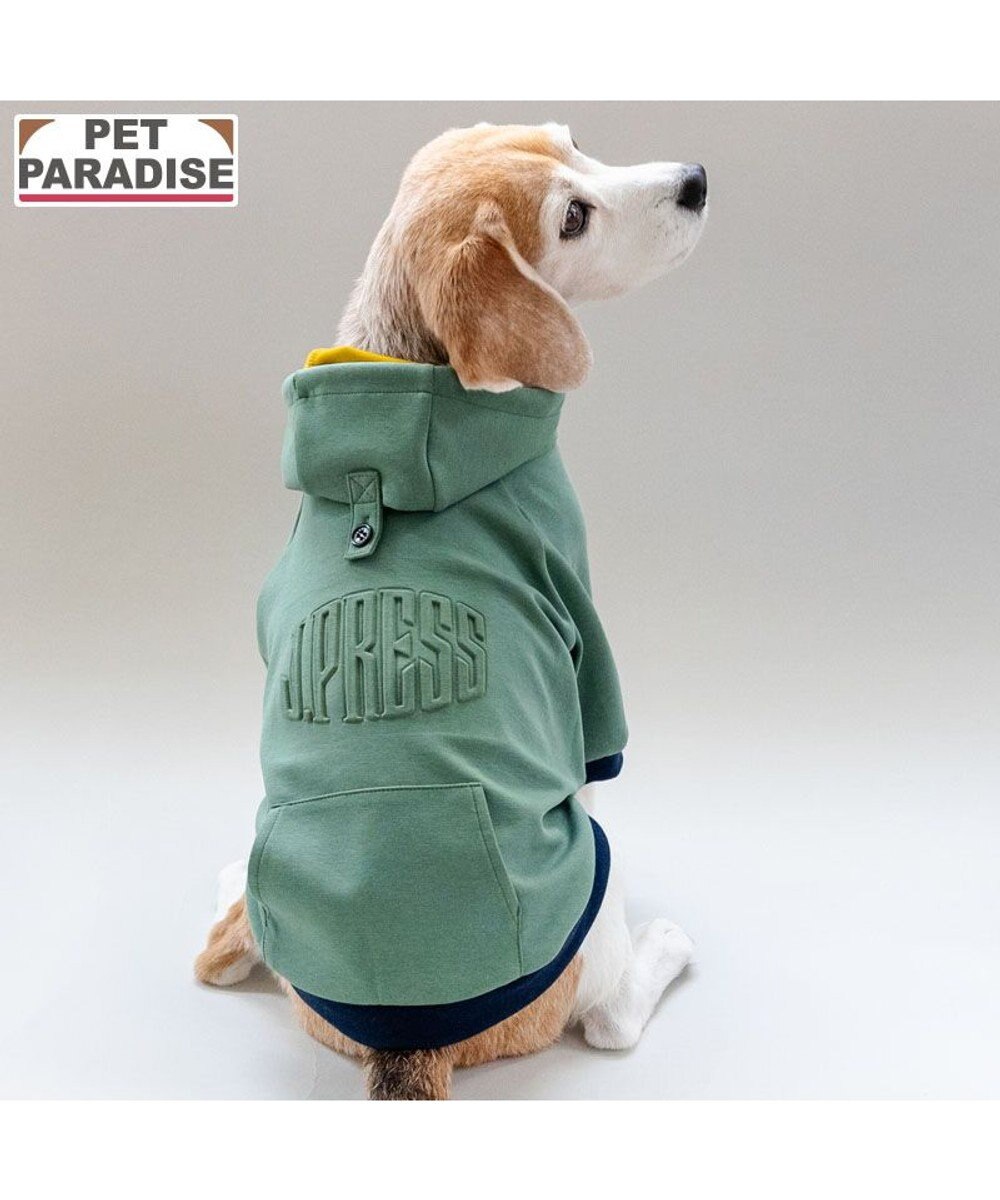 PET PARADISE J.PRESS エンボス ロゴパーカー 中型犬 大型犬 