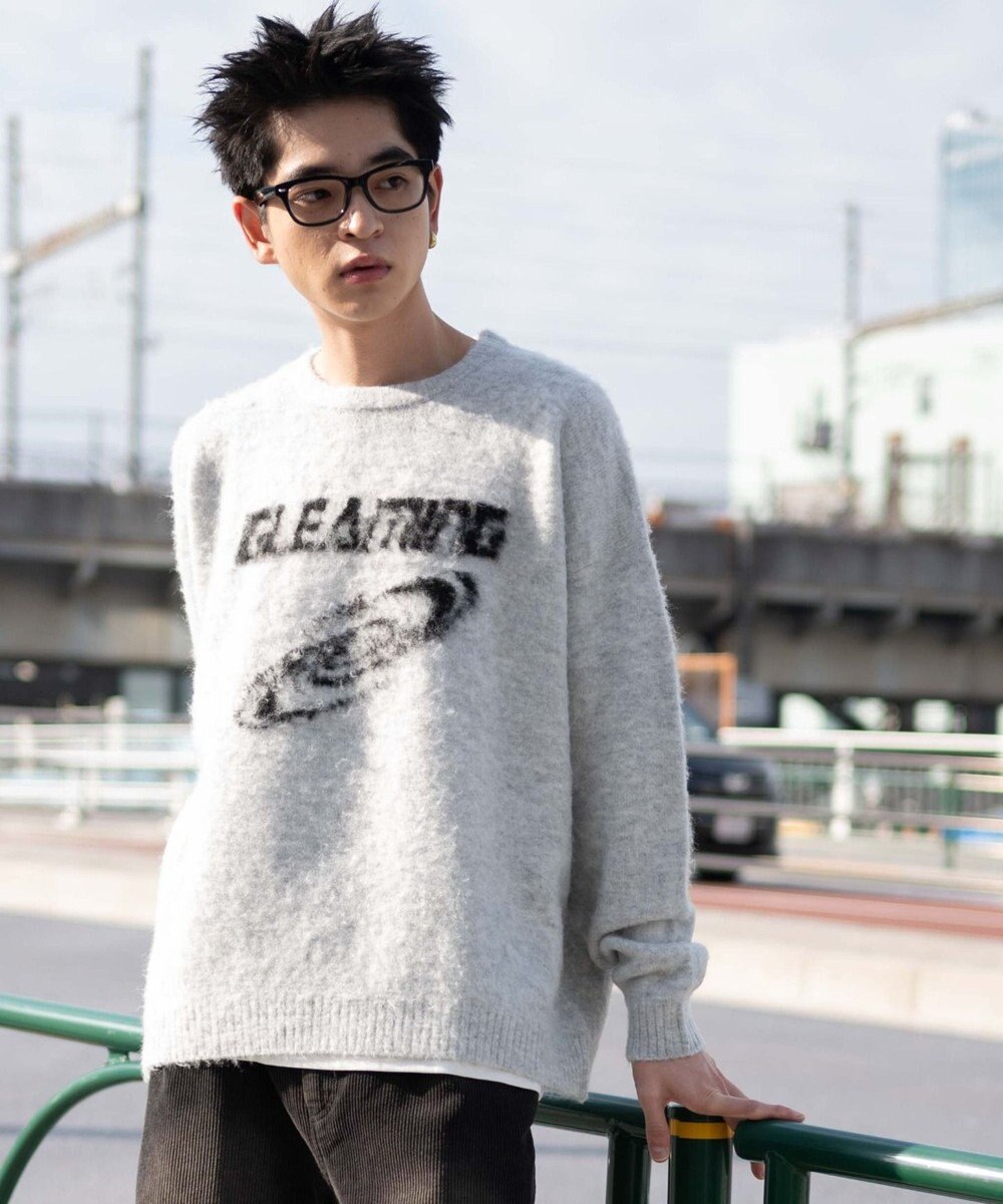 WEGO 【ユニセックス着用ITEM/MLサイズ展開】シャギーグラフィックプルオーバー 