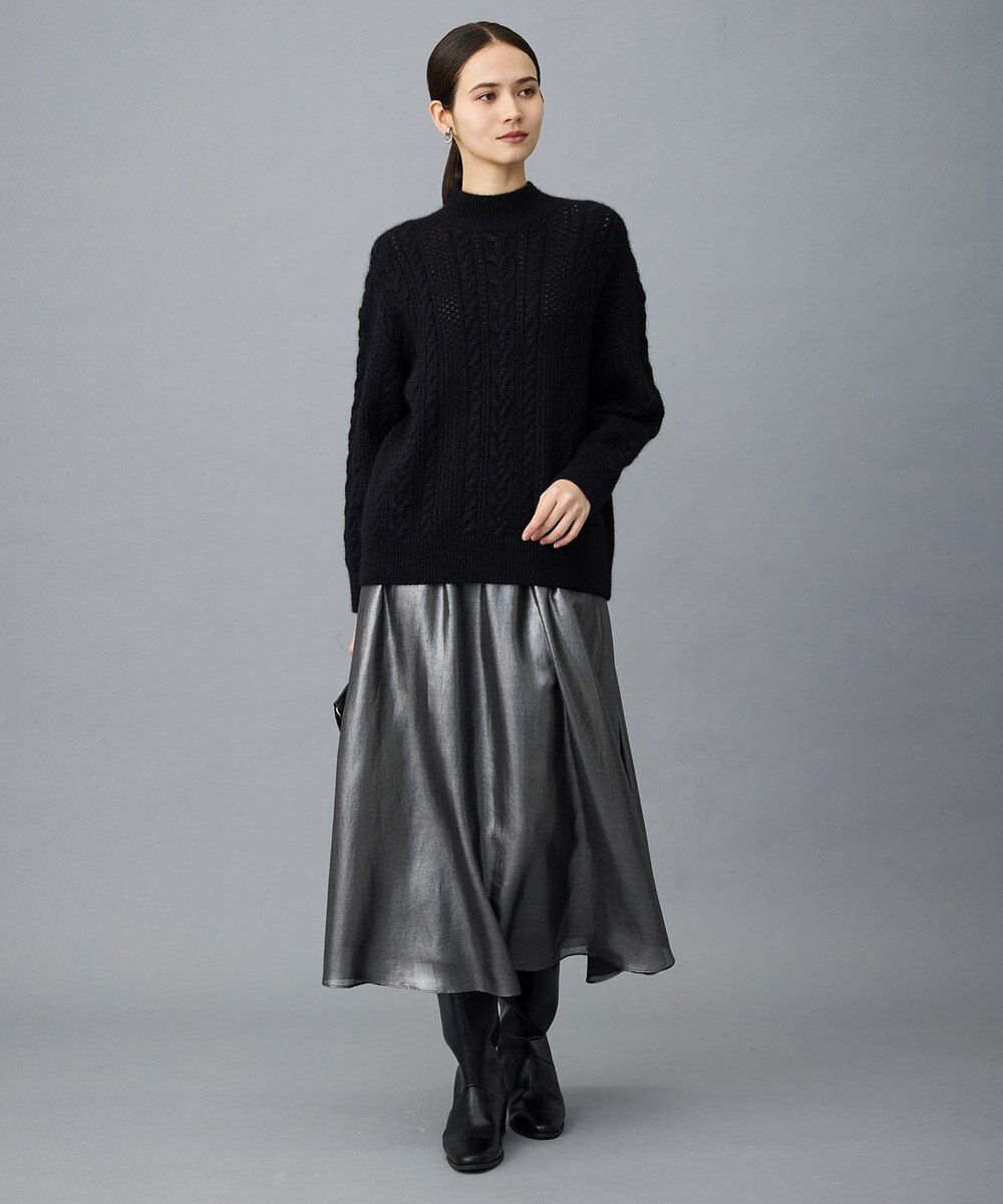 自由区 L 【カタログ掲載】シャイニーギャザー スカート 