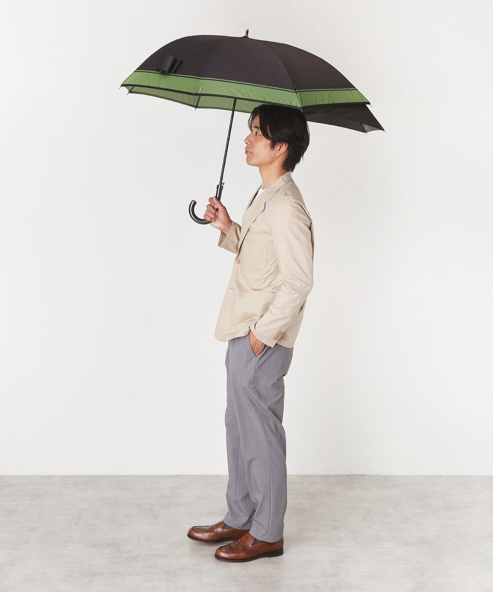 MOONBAT ポロ ラルフ ローレン (POLO RALPH LAUREN)  メンズ 長傘 雨傘 ロゴ刺繍 ボタンジャンプ ワンタッチ 