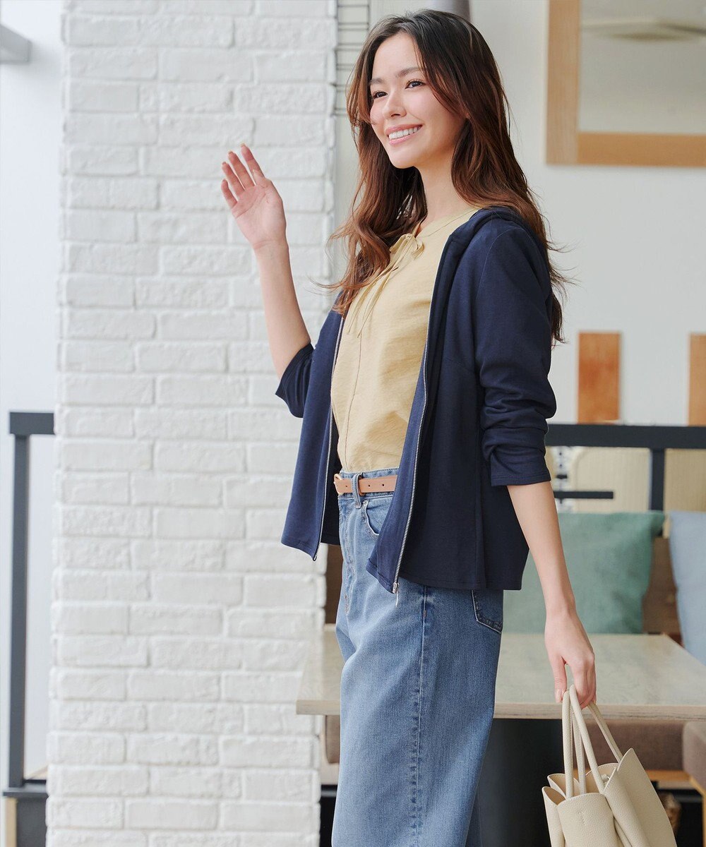 Tiaclasse L 【UVケア・接触冷感】“やみつき”ショートパーカー 