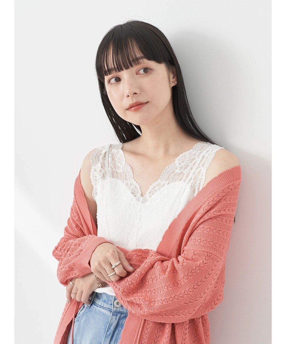 earth music&ecology 前後２ＷＡＹレースタンクトップ 