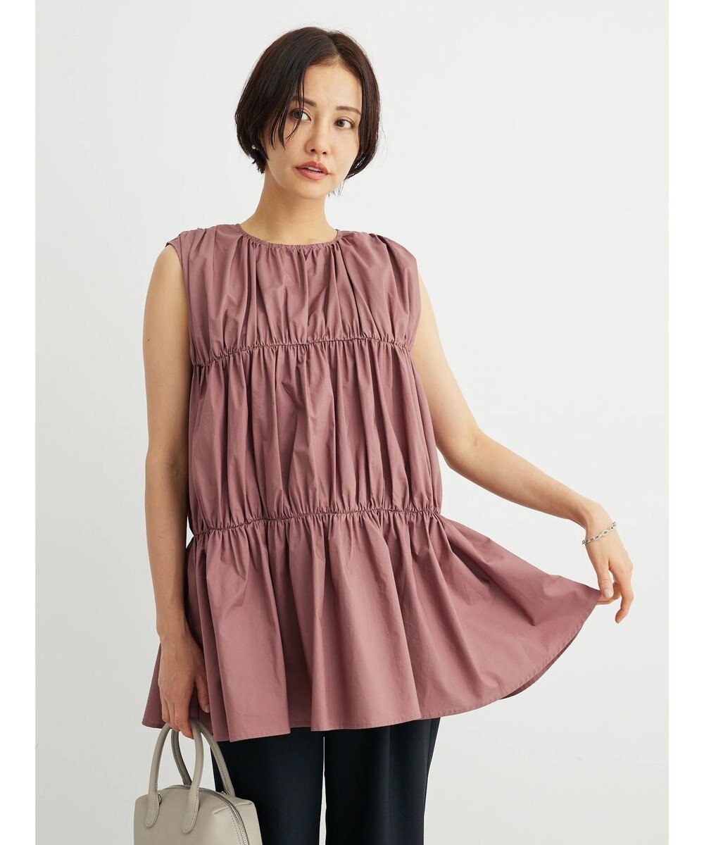 Green Parks ・ＥＬＥＮＣＡＲＥ　ＤＵＥ　ティアードノースリチュニック 