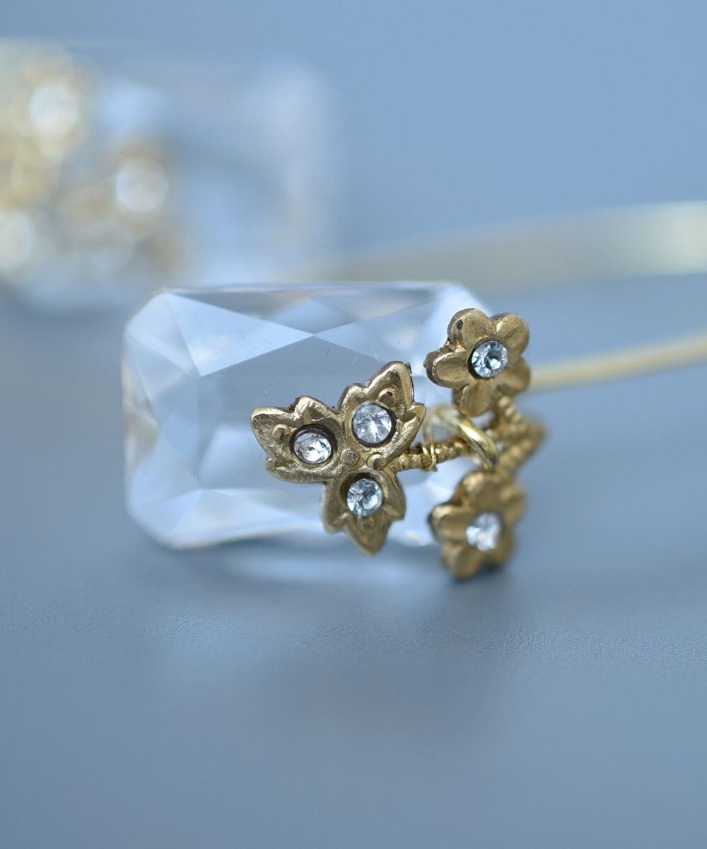 monshiro スイートピーグラスフックピアス 