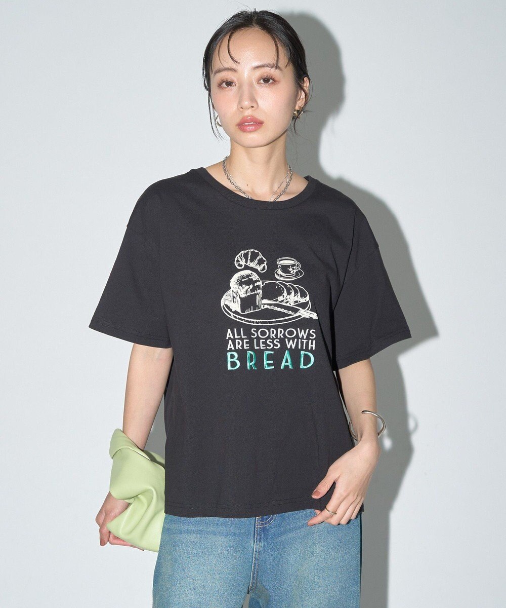 earth music&ecology 刺繍Tシャツ 