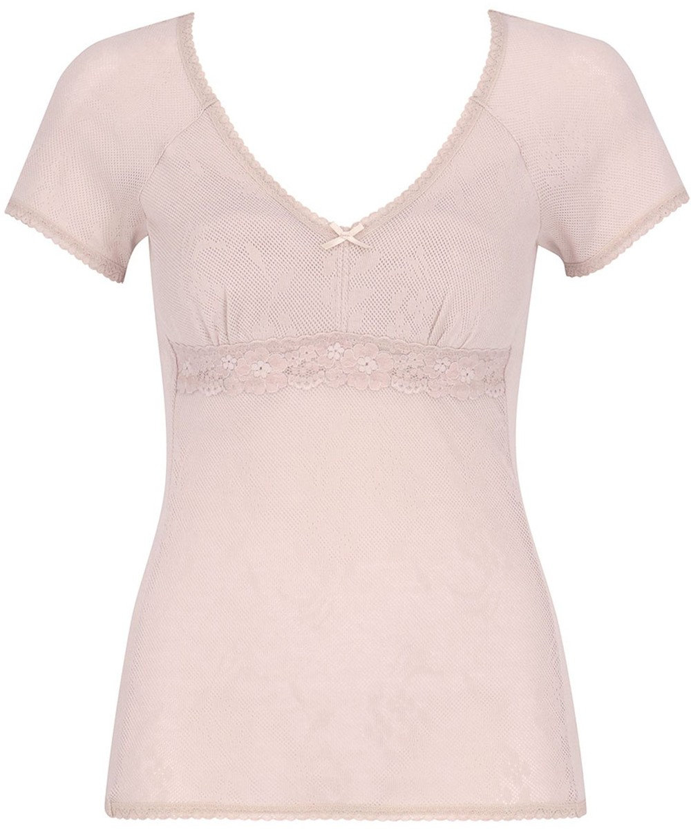 Wing カップ付きインナー 綿100％(身生地) さらっと快適 【綿100％ メッシュタイプ】 ブラトップ 3分袖 半袖 春 夏 EL6386 ウイング／ワコール 