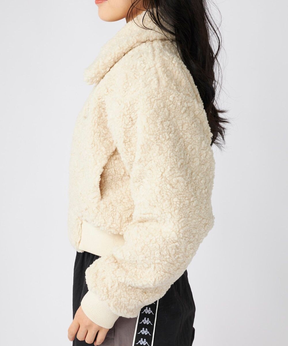 OP／FILA 【Kappa】ショート丈 ドロップショルダーボアジャケット 