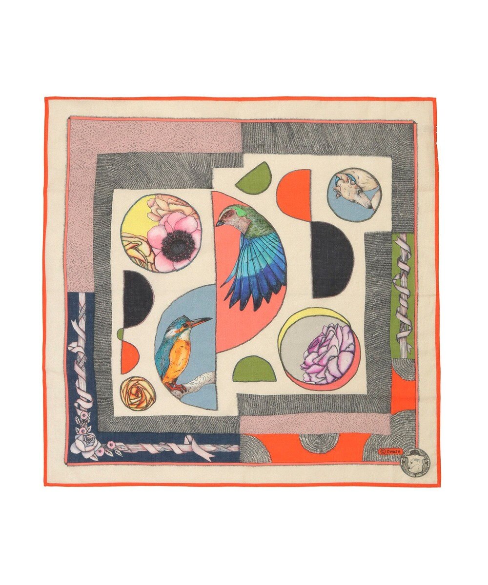 MOONBAT SWASH LONDON コットンプリントスカーフ 