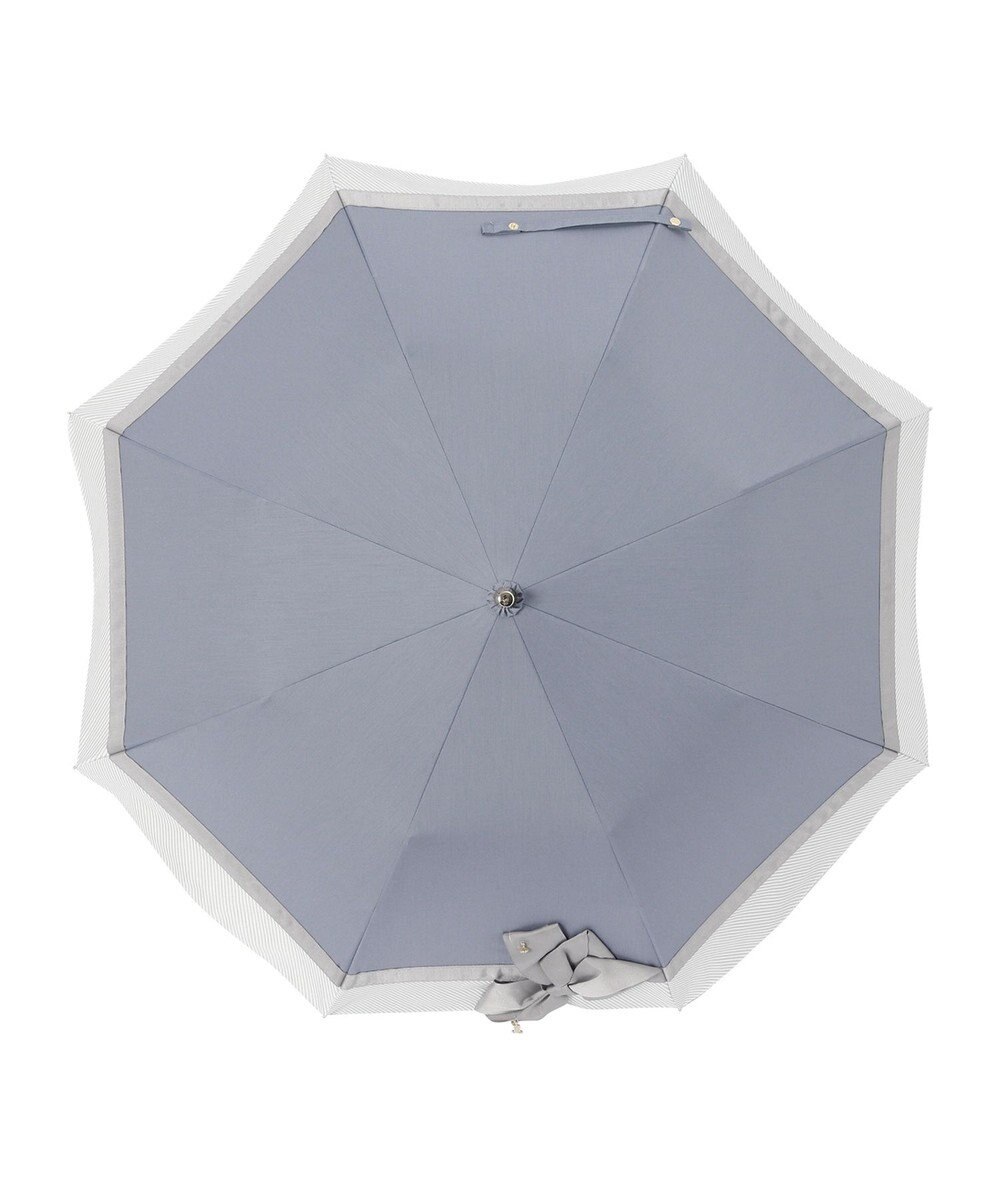 MOONBAT 【ランバン オン ブルー（LANVIN en Bleu）】晴雨兼用折りたたみ日傘　ビジューリボン 