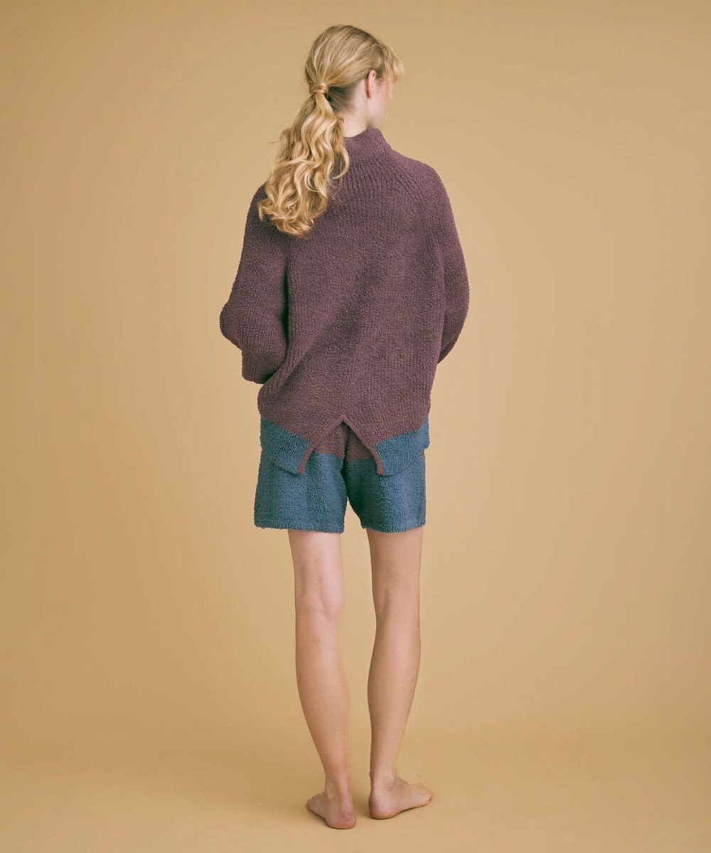 une nana cool カラーブロッキング　タートルネックプルオーバー 