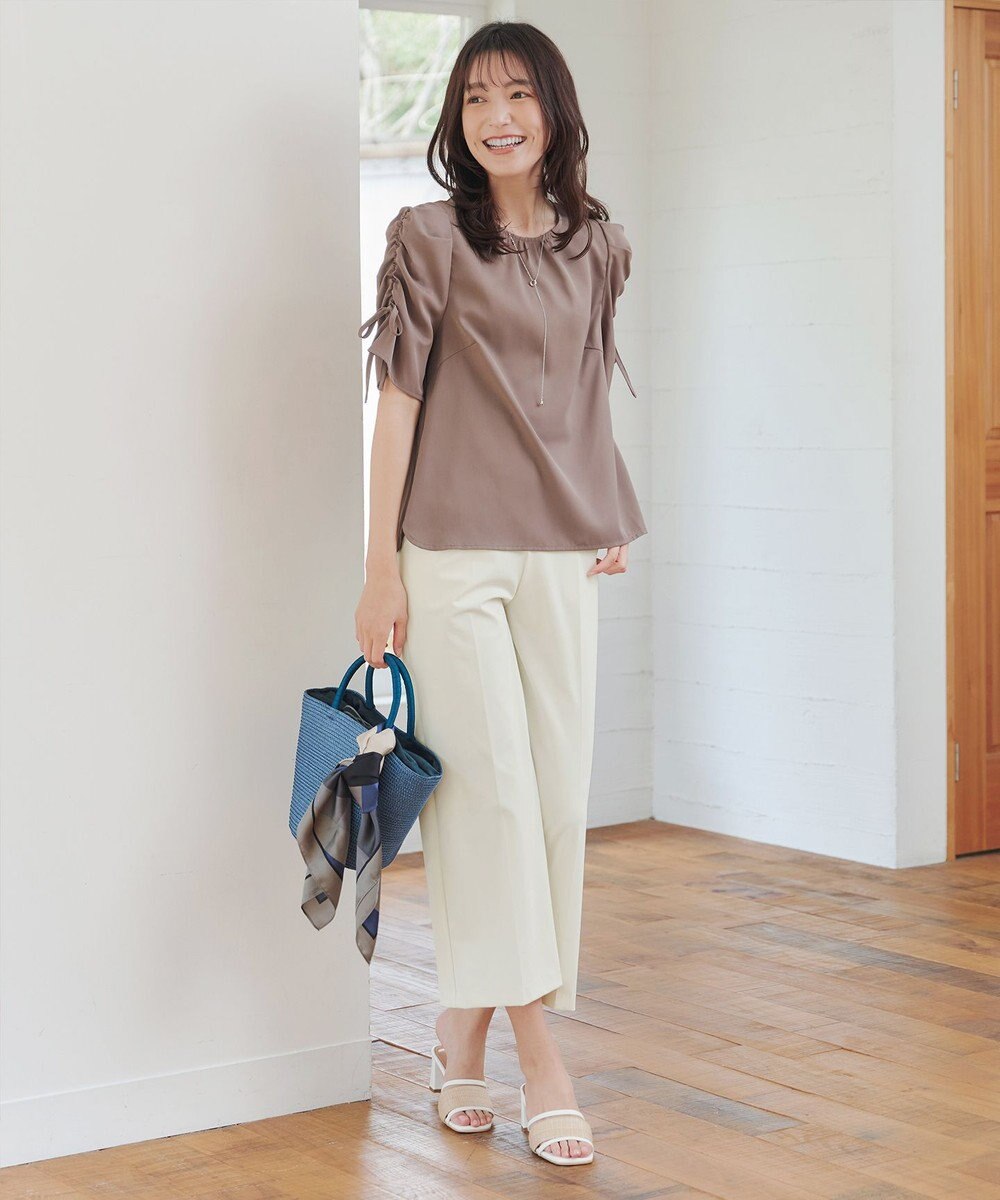 Tiaclasse 【日本製・洗える・接触冷感・吸水速乾・UVカット】サーラドライ・ワイドパンツ 