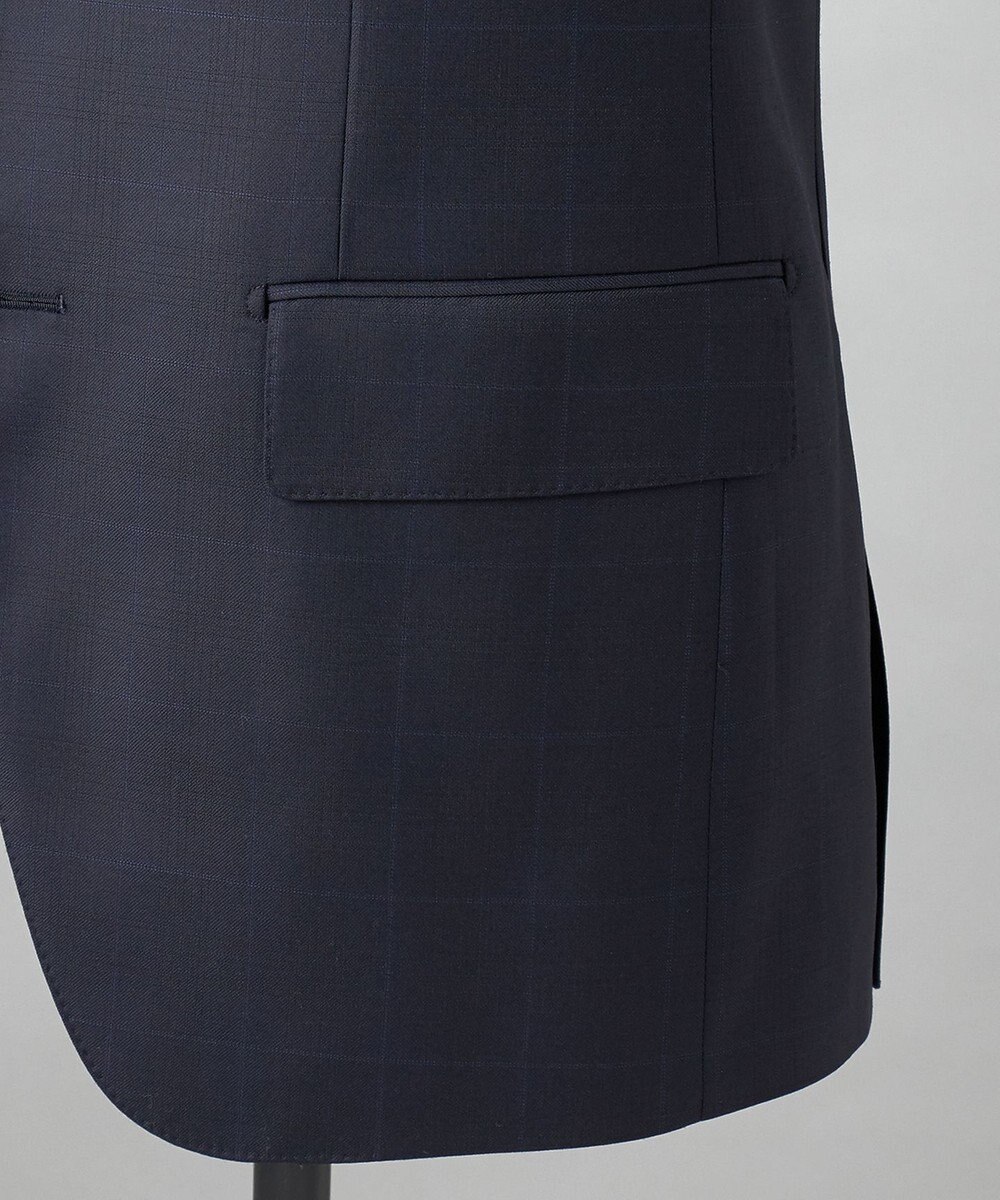 GOTAIRIKU 【Loro Piana Fabric】365 通年スーツ(ネイビー×格子) 