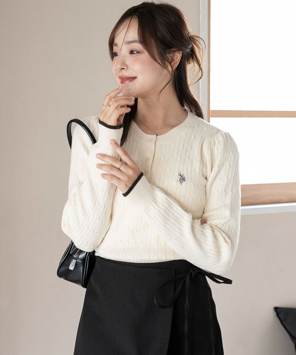 WEGO 【WEB限定/25年秋冬新作】別注USPOLOヘンリーネックニットPO 