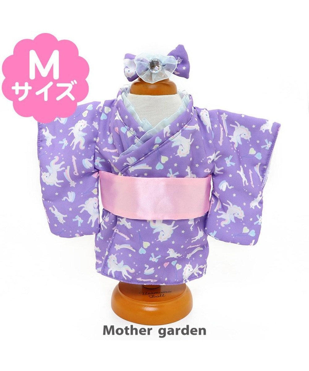 Mother garden マザーガーデン うさももMサイズ 着せ替え用お洋服 《夢見るユニコーン柄浴衣》 マルチカラー