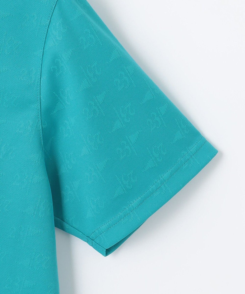 23区GOLF 【MEN】【吸水速乾・UVケア】ロゴジャガード 半袖ポロシャツ 