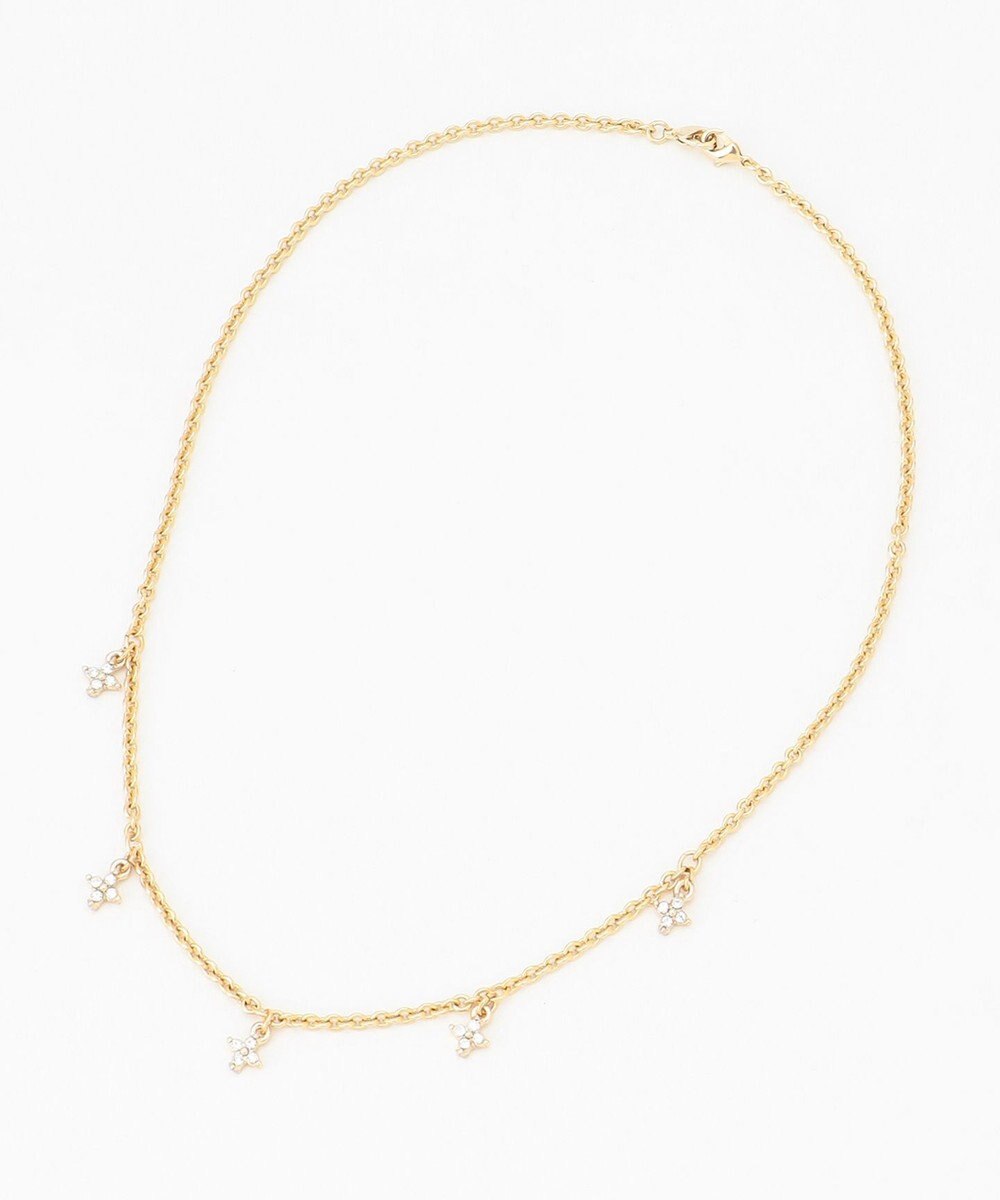 組曲 フラワービジューチェーンネックレス 