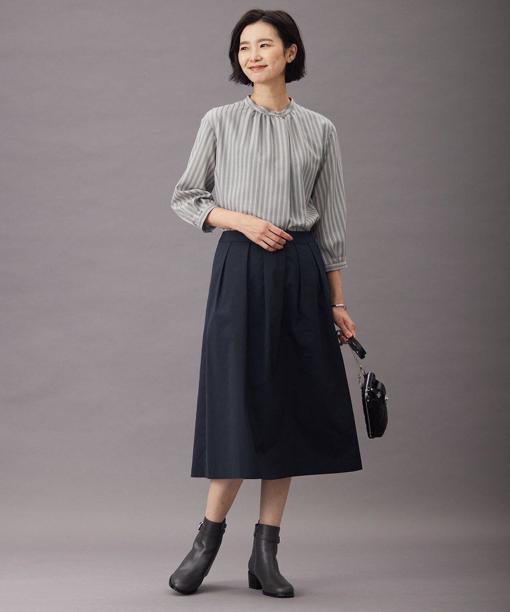 J.PRESS LADIES L TW ストライプ＆チェック カットソー 