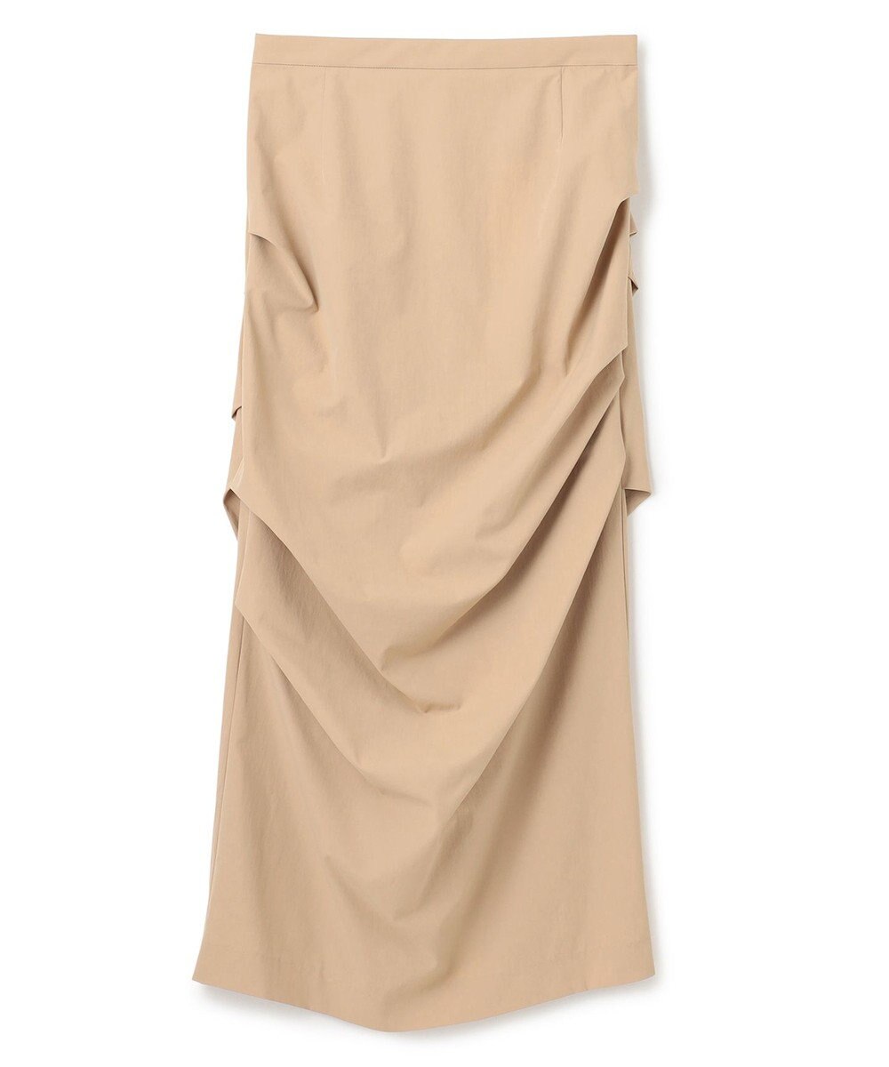 BEIGE， 【接触冷感/UVカット/洗える】YANN / サイドタックIラインロングスカート 