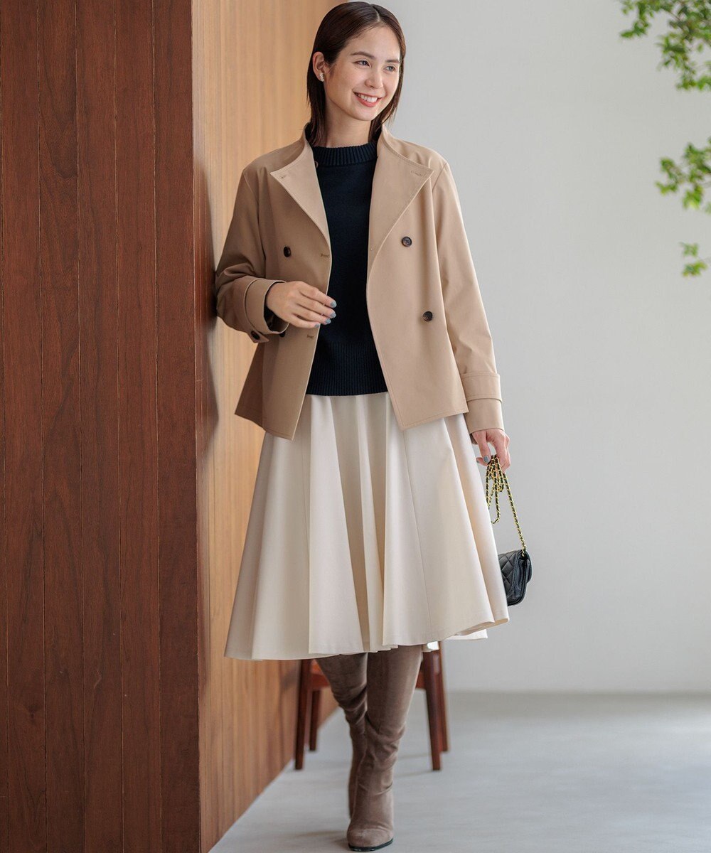 組曲 コットンカシミヤ混 クルーネックニット 