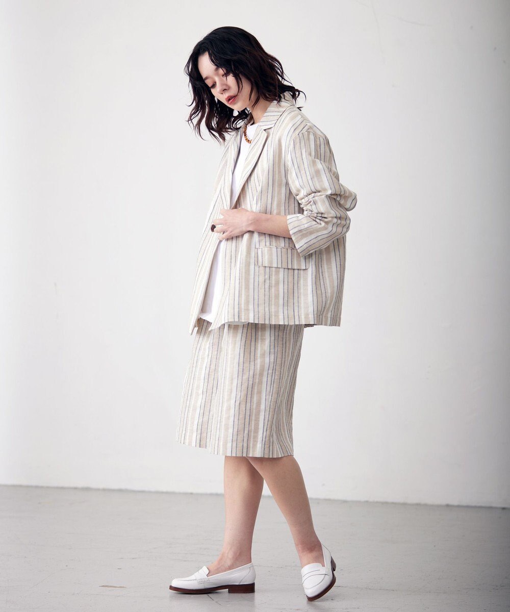 J.PRESS YORK STREET 【WOMEN】コットンリネン　ジャケット 