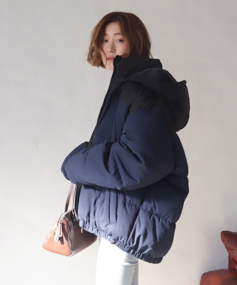 WEGO 【25年秋冬新作/ユニセックス着用ITEM/SMLサイズ展開】2WAYパファーブルゾン 