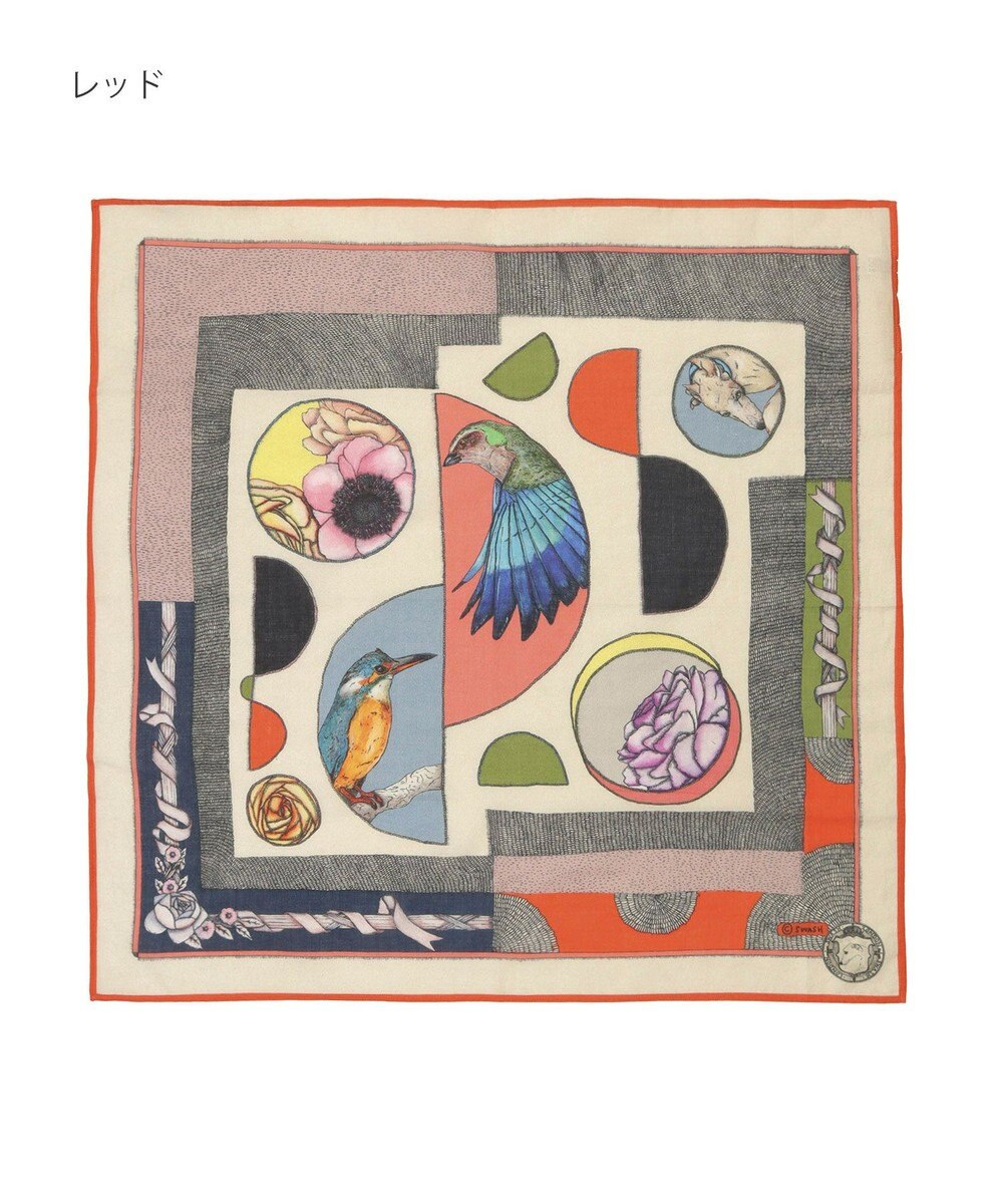 MOONBAT SWASH LONDON コットンプリントスカーフ 