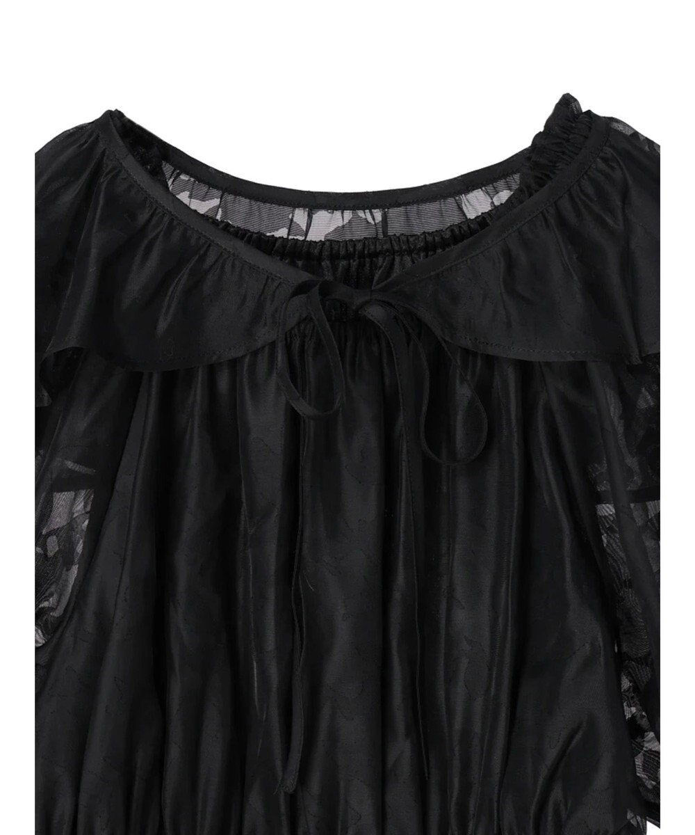 earth music&ecology 衿付きフラワーブラウス 