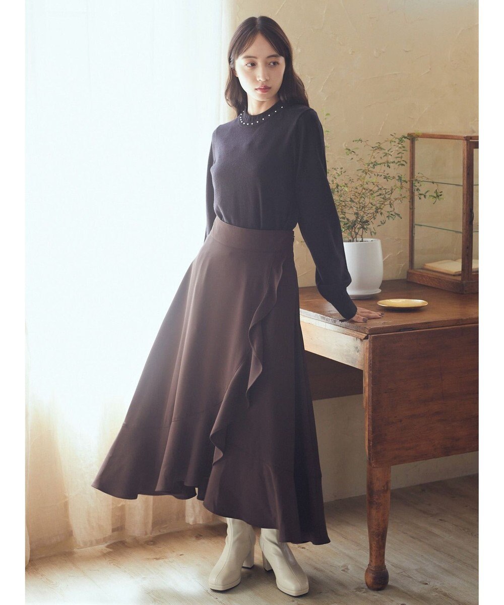 earth music&ecology ラッフルフリルイレヘムスカート 