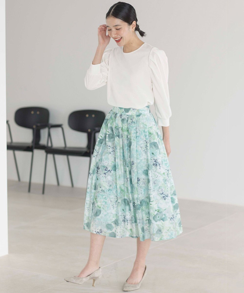 組曲 ライトアムンゼンジャージーバックリボン トップス 