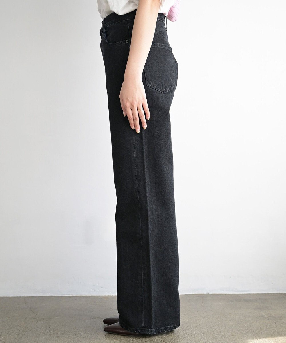 woadblue ＜坪田あさみさんコラボ＞SALUU サルーノアール /デニムパンツ ブラック 
