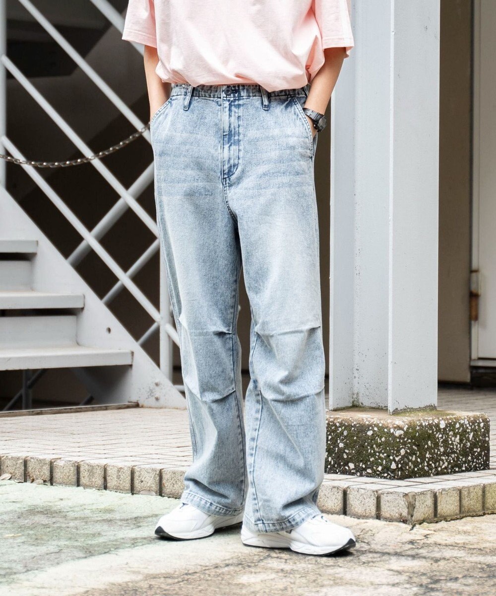 WEGO デニムパラシュートパンツ 