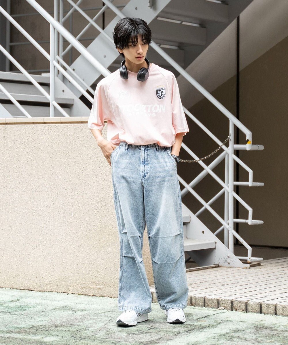 WEGO デニムパラシュートパンツ 