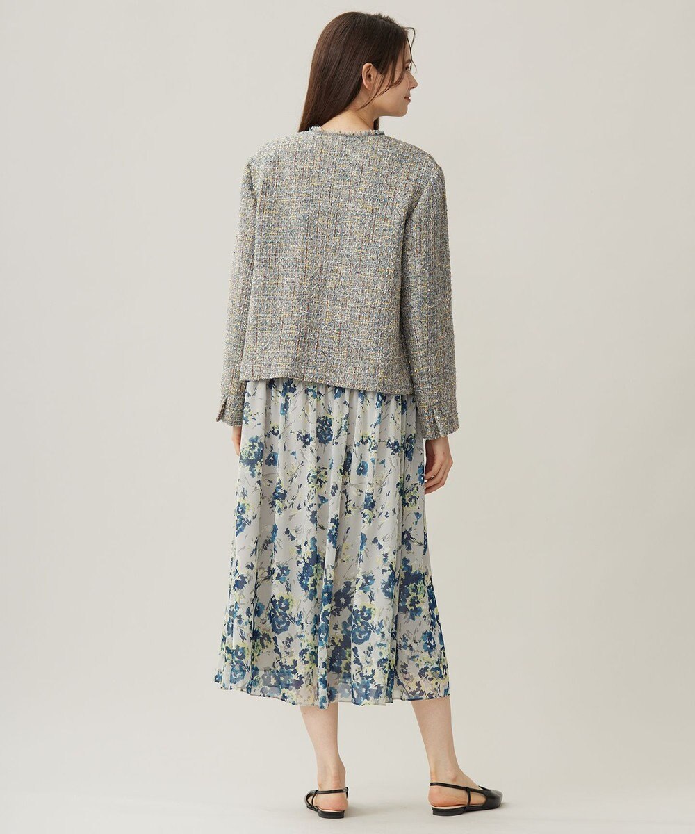 自由区 ラメノットファンシーツイード ジャケット 