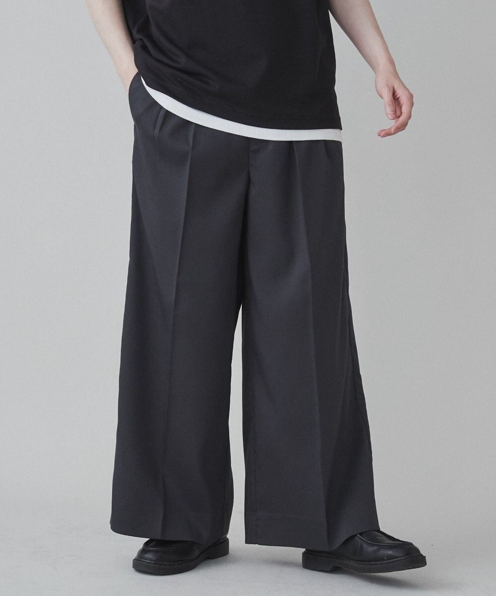 WEGO 【ユニセックス着用ITEM】ワイドストレートスラックス 