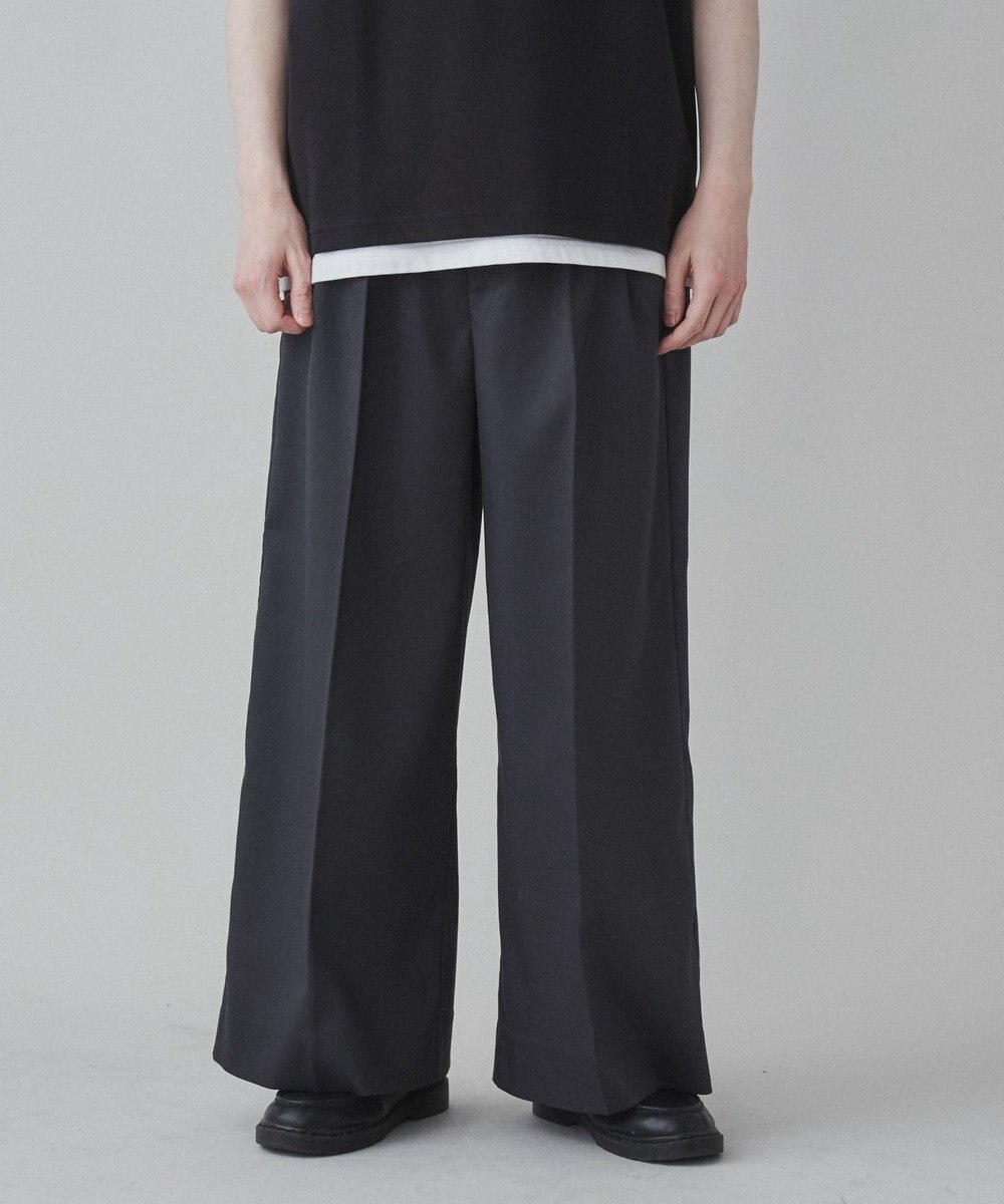 WEGO 【ユニセックス着用ITEM】ワイドストレートスラックス 