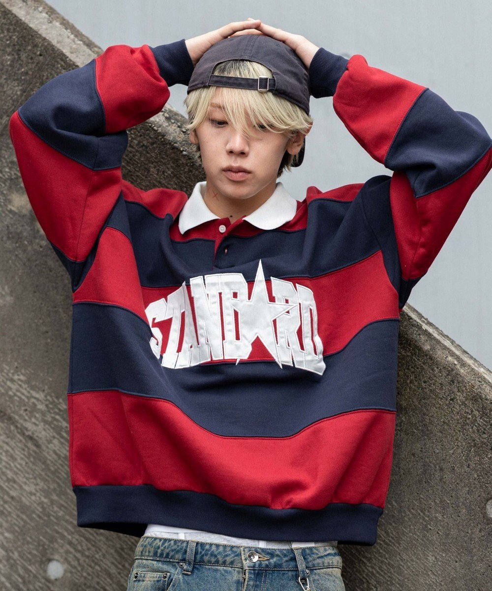 WEGO 【ユニセックス着用ITEM】カレッジロゴラガースウェット 