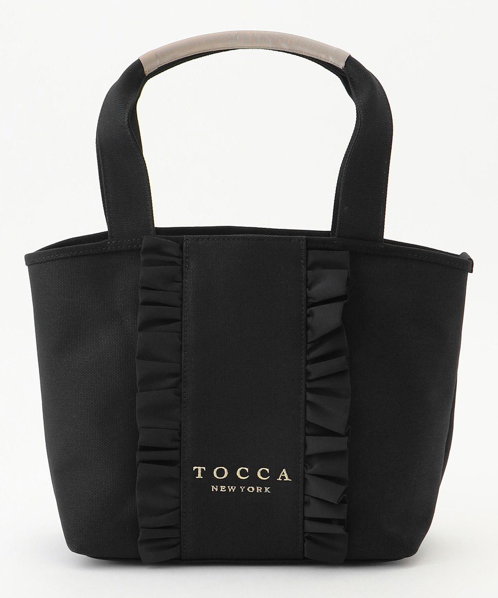 TOCCA 【A4サイズ対応】RIBBON FRILL CANVASTOTE キャンバストートバッグ 